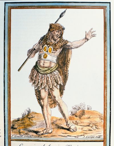 Warrior of Ancient Mexico, Illustration from 
